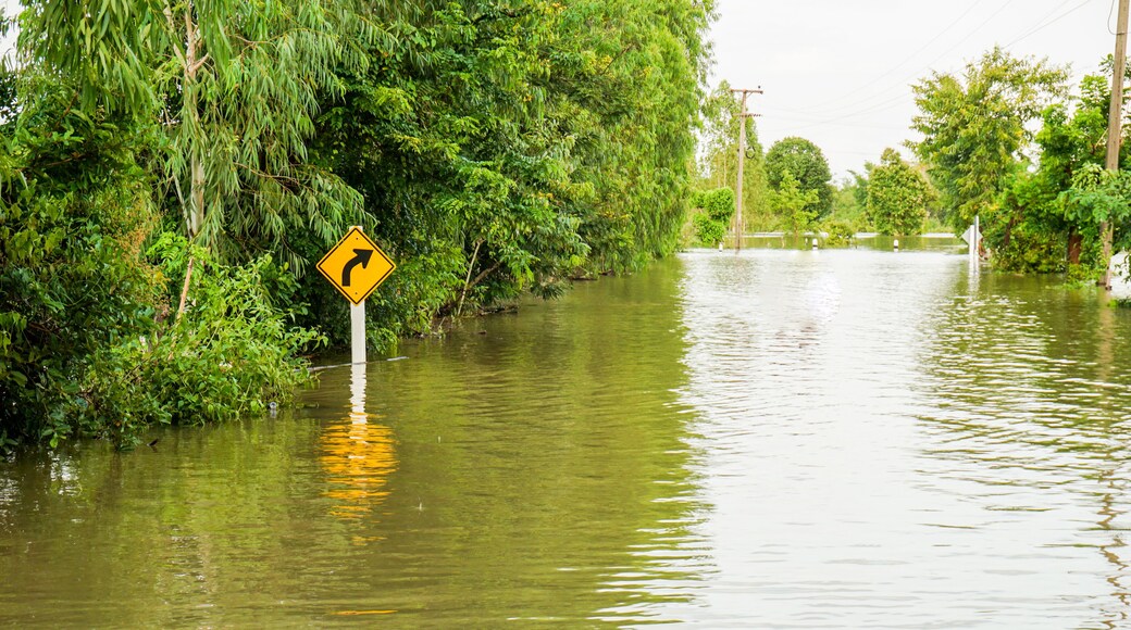 Floods of storms cause floods in rural and urban areas.