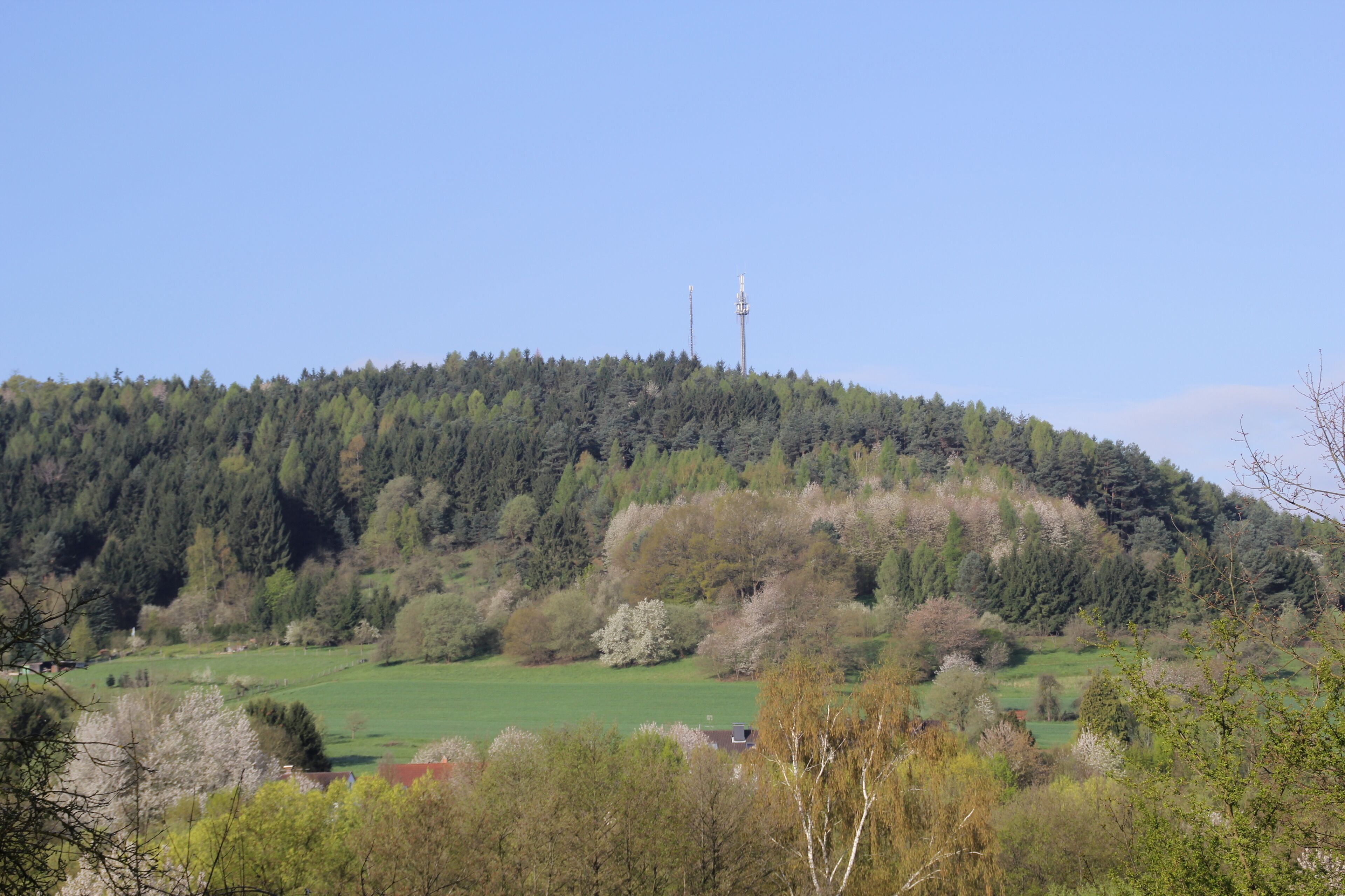 Der Glasberg bei Mömbris im Landkreis Aschaffenburg, Bayern