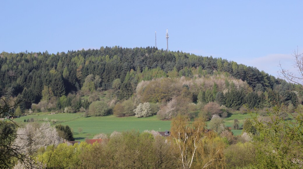 Der Glasberg bei Mömbris im Landkreis Aschaffenburg, Bayern