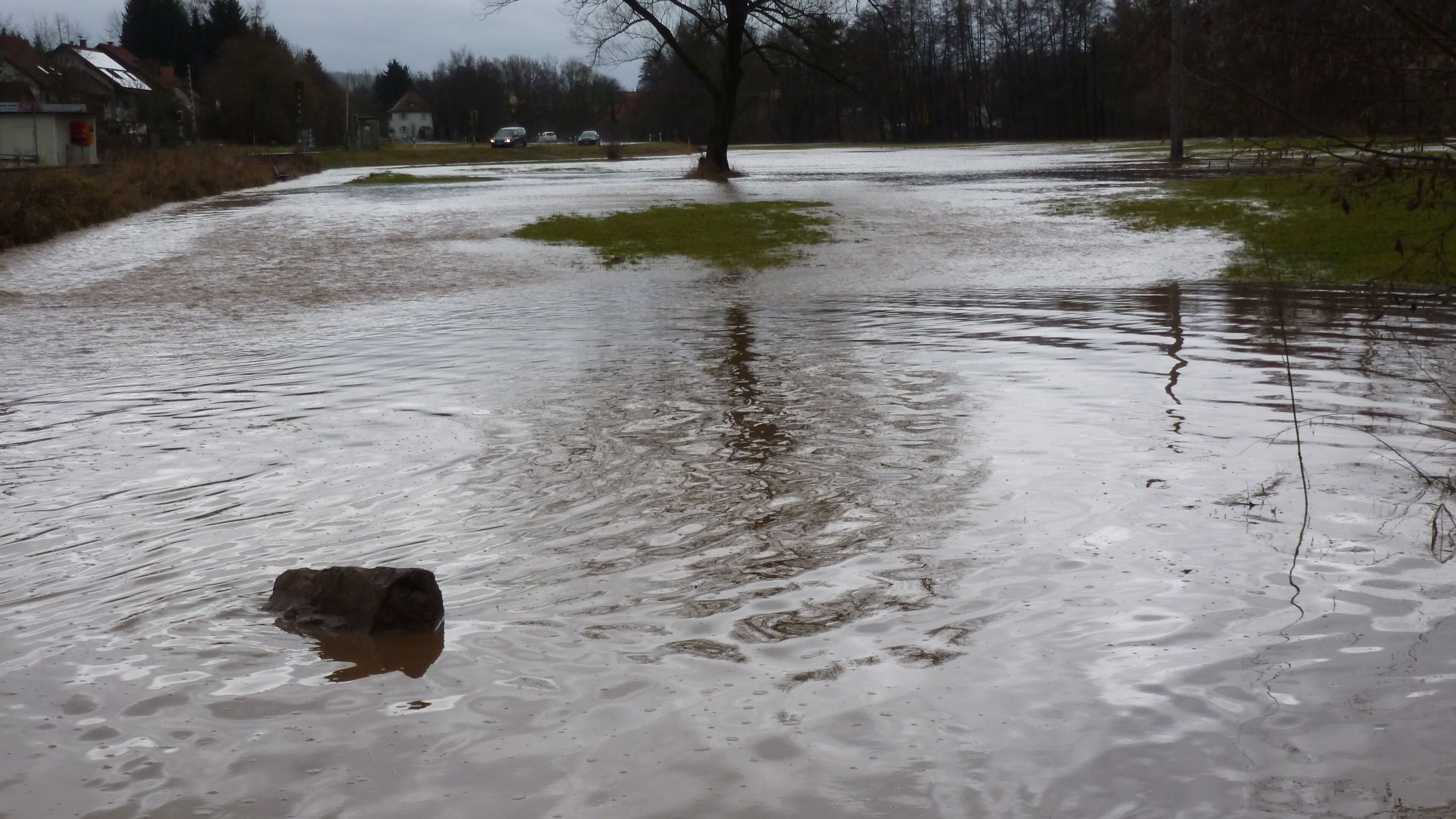 Das Kahlhochwasser im Dezember 2012 in Frohnhofen