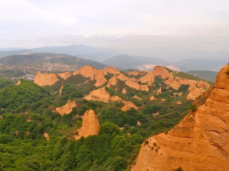Old Roman gold mines in Spain