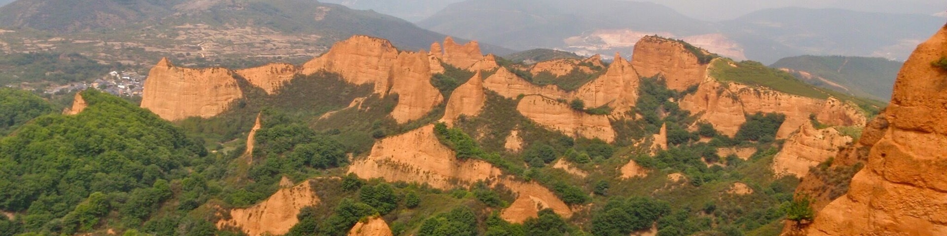 Old Roman gold mines in Spain