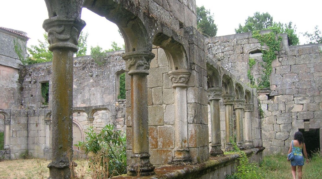 Vista del claustro desde una de sus galerías.