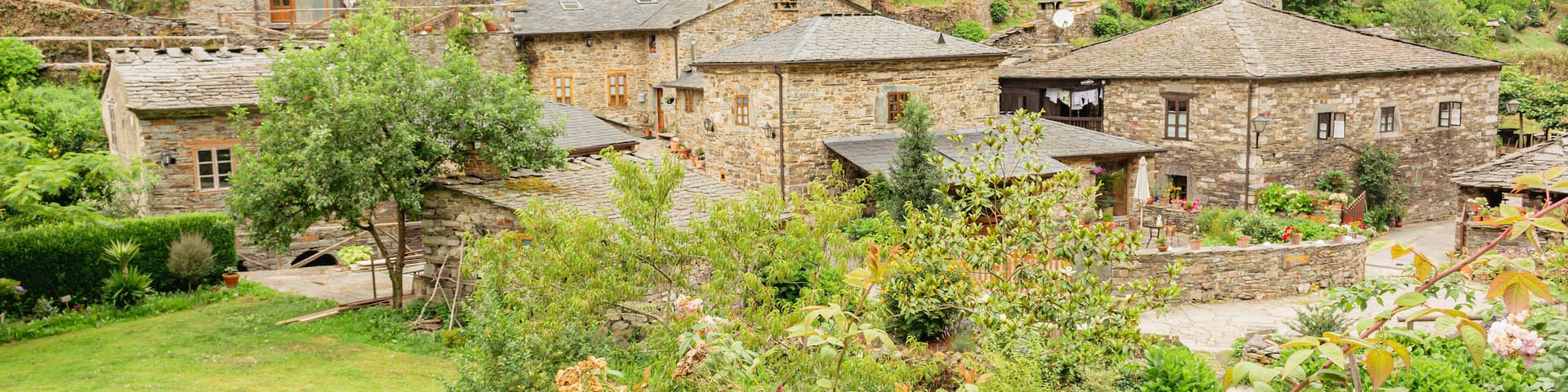 Beautiful village of As Veigas, located in Taramundi, Asturias, of tourist interest for its charm.