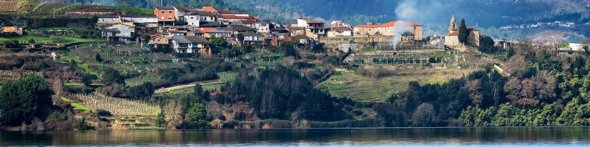 Castrelo de Miño reservoir in Galicia, Spain