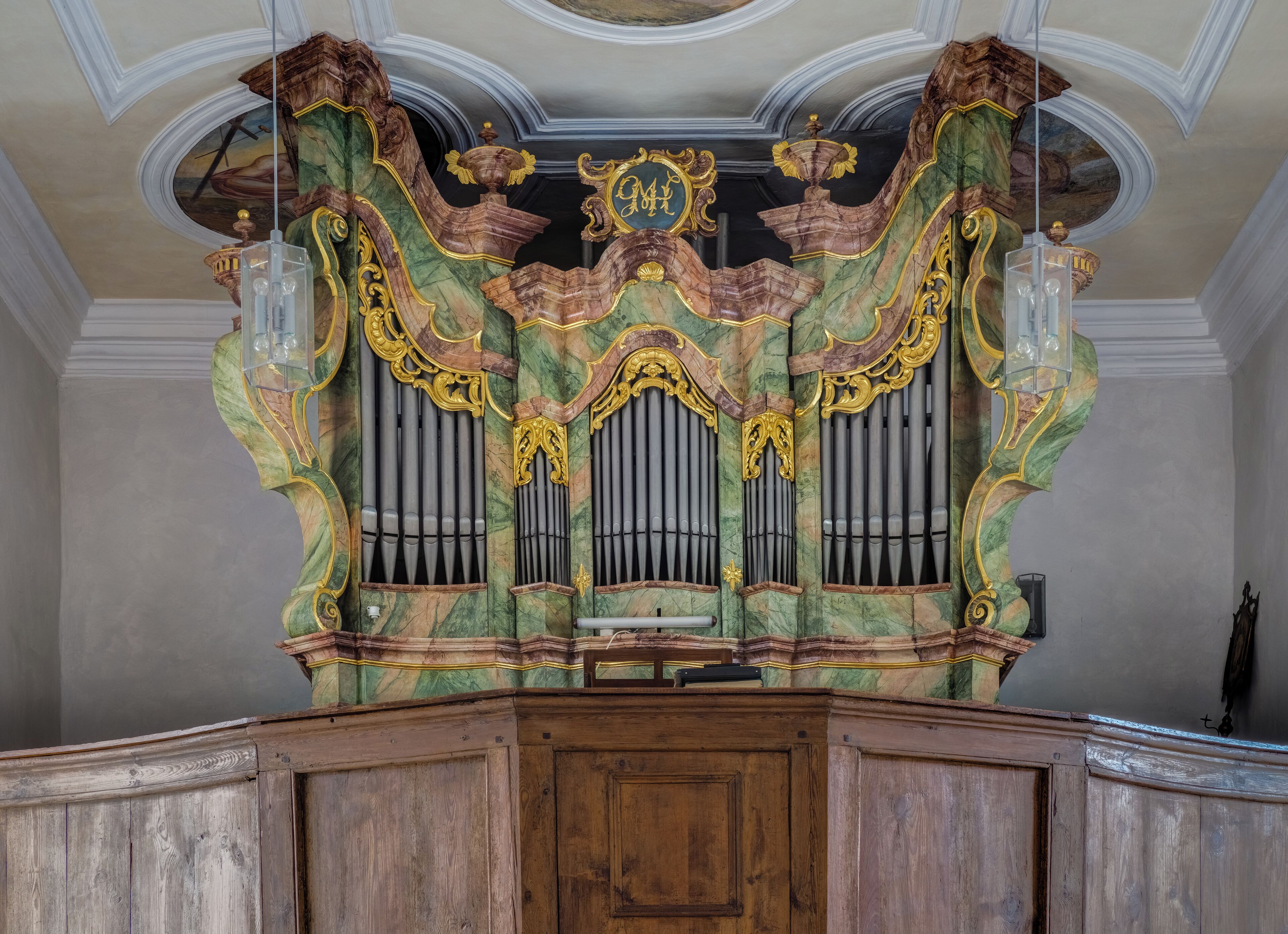 Pipe organ of the Saint Giles Church in Kirchaich