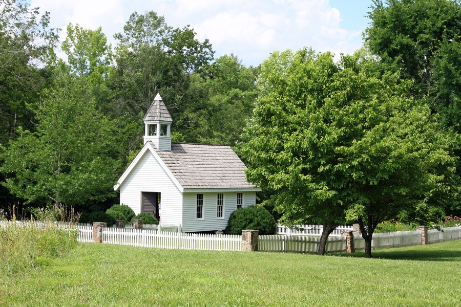Small chapel in the Smoky Mountains