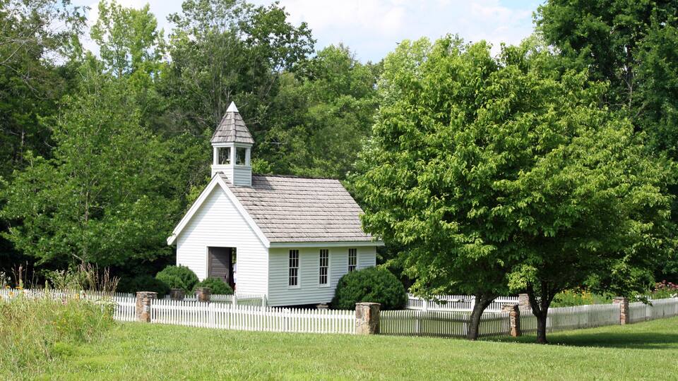 Small chapel in the Smoky Mountains