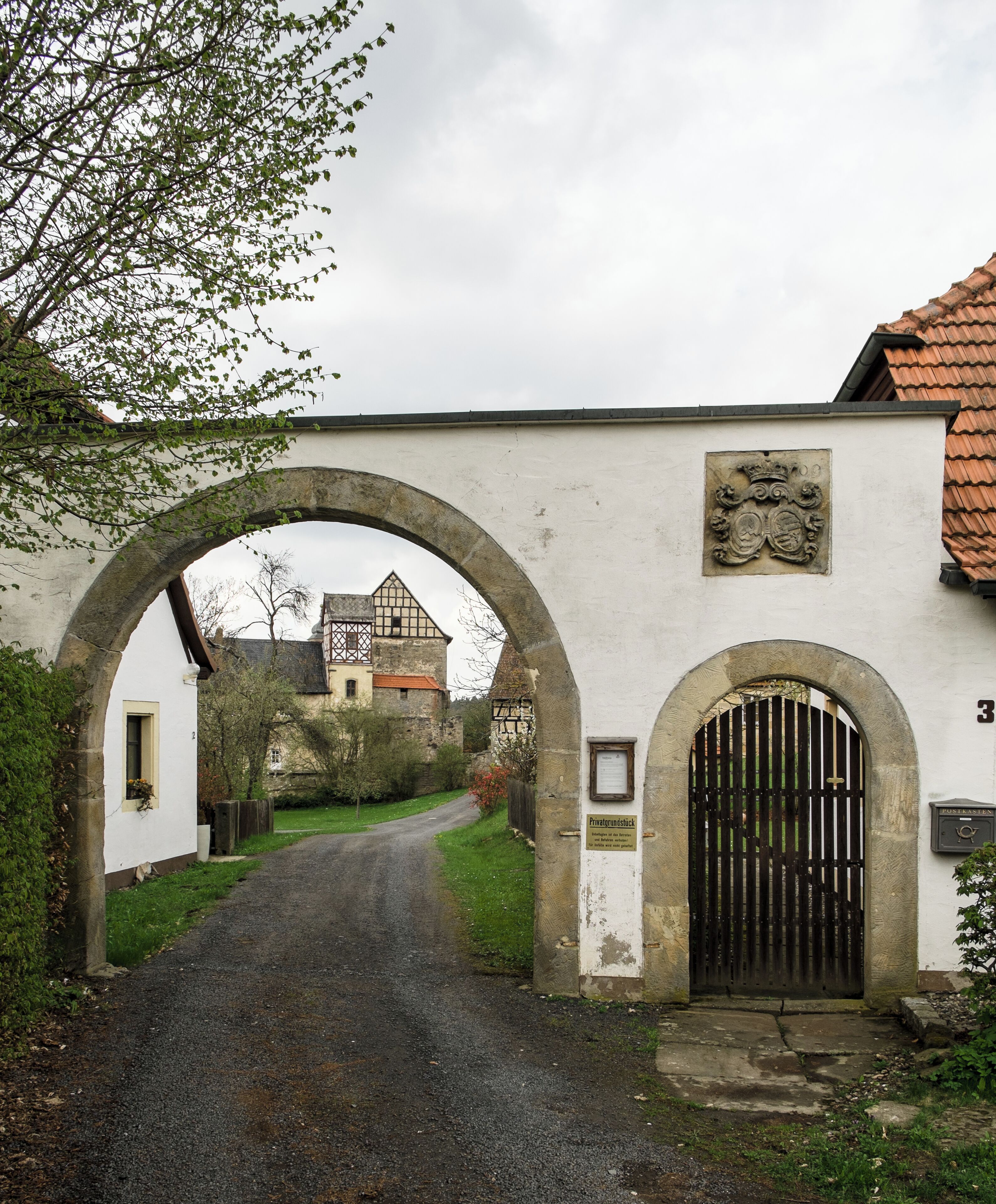 Castle Lichtenstein, southern part, Pfarrweisach-Lichtenstein, county Haßberge, Lower Franconia, Bavaria, Germany