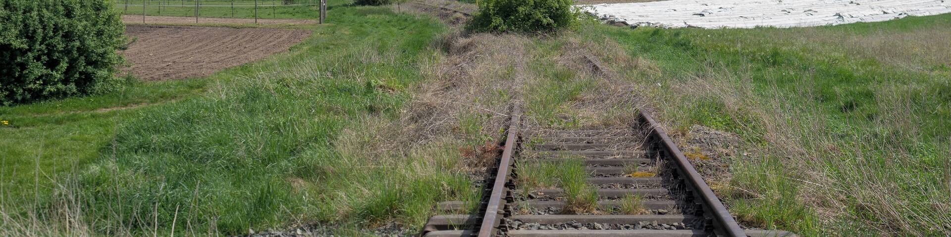 Track of the railway line Schweinfurt - Kitzingen