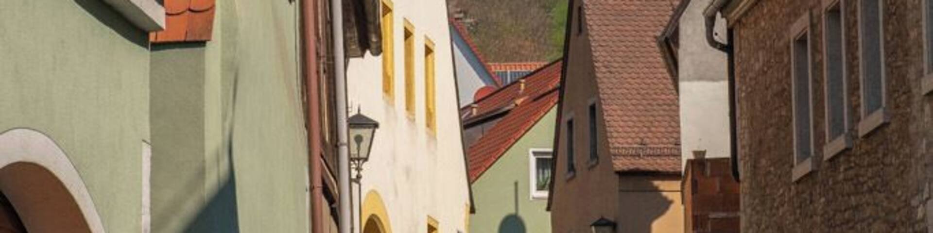 Randersacker is a small town approximately 110 Km East of Frankfurt, we were using this location as a rest spot but found it a beautiful location. It has a long history and very attractive buildings.