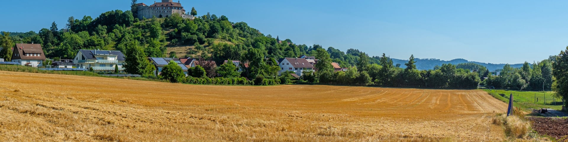 Castle Reichenberg on a hill in Germany
