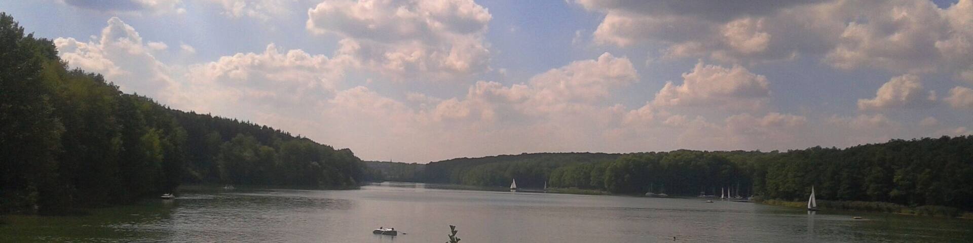 "Ellertshäuser See", a quarry pond in Lower Franconia