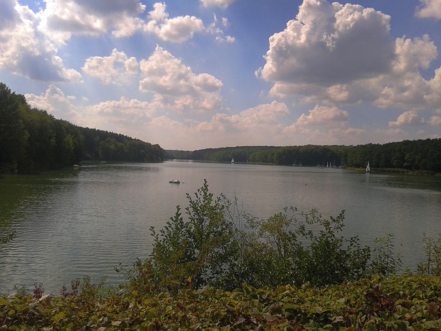 "Ellertshäuser See", a quarry pond in Lower Franconia