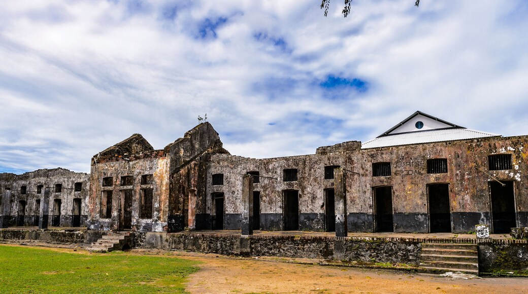 Yard of the Prison in Saint Laurent du Maroni, French Guiana, South America