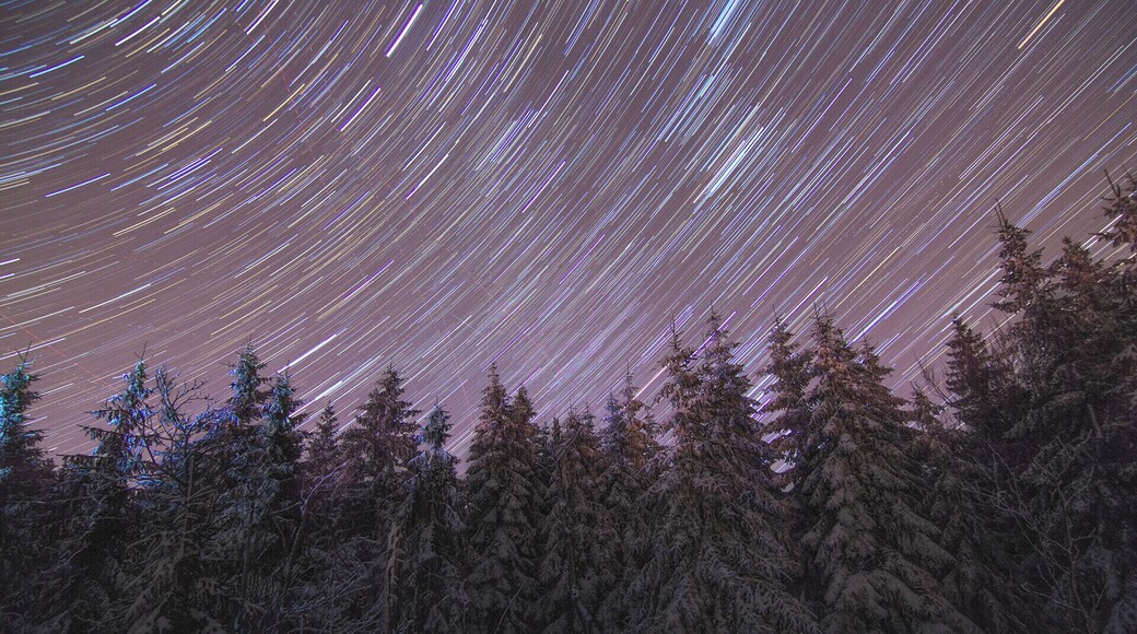 Star Trails over the Fichtel mountains in Bavaria, Germany.
#BvSAstro