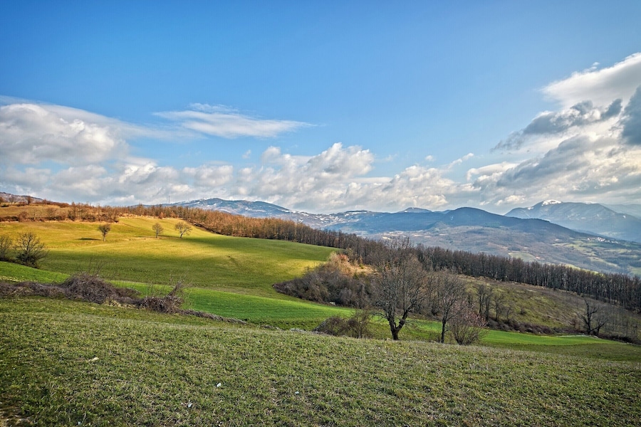 Una spruzzata di neve sui monti