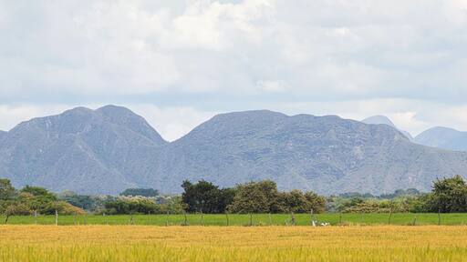 view of the mountains in Paicol Huila Colombia