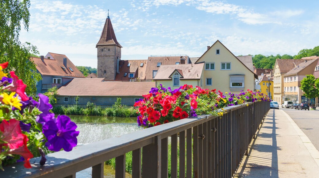 Brücke über die Tauber in Creglingen