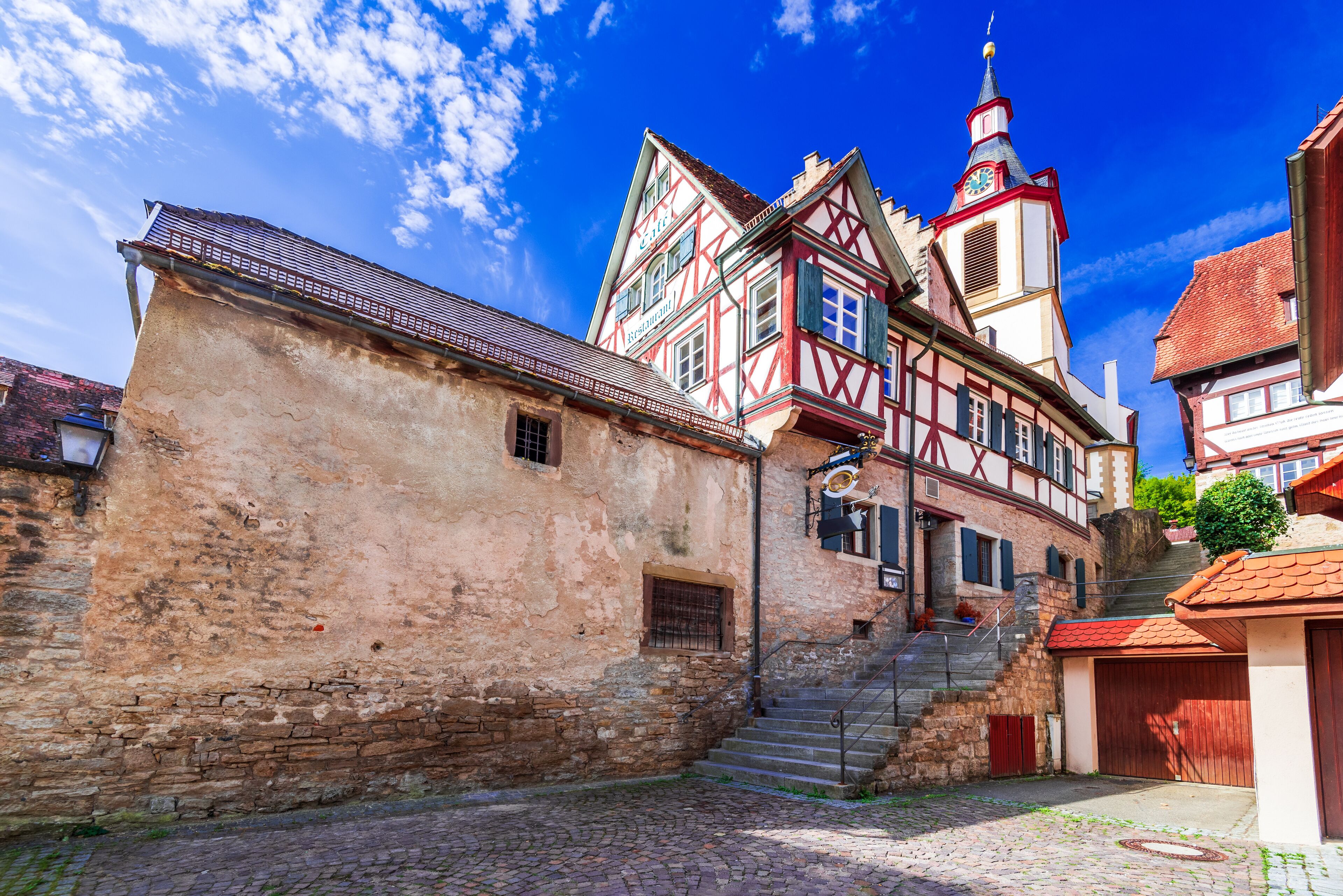 Creglingen, Bavaria. Romantic Road beautiful city in Germany.