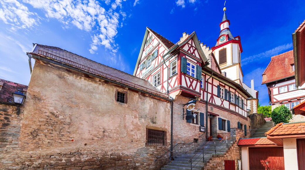 Creglingen, Bavaria. Romantic Road beautiful city in Germany.
