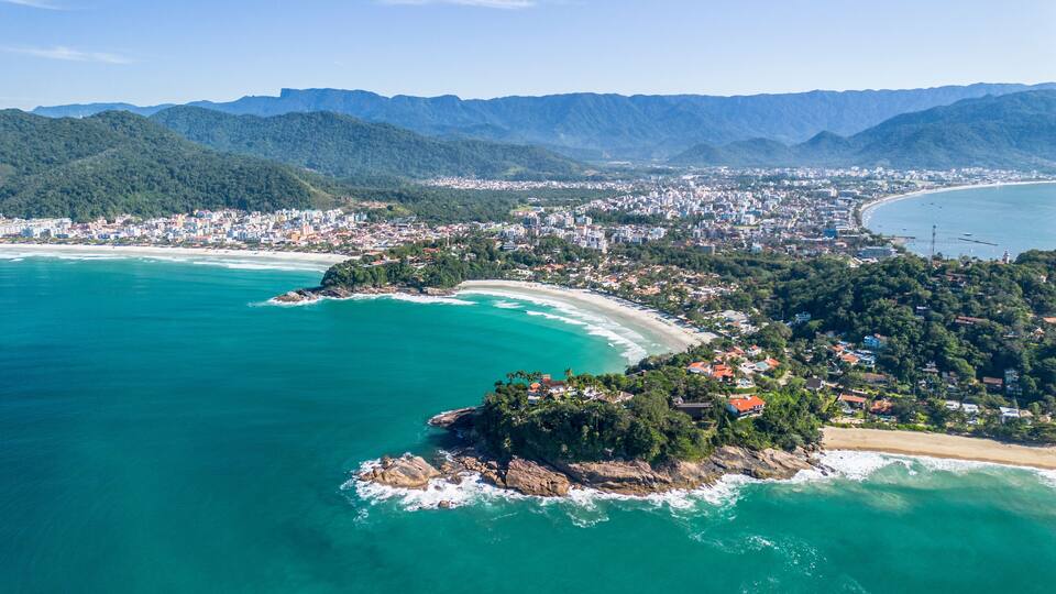 Ubatuba aerial view
