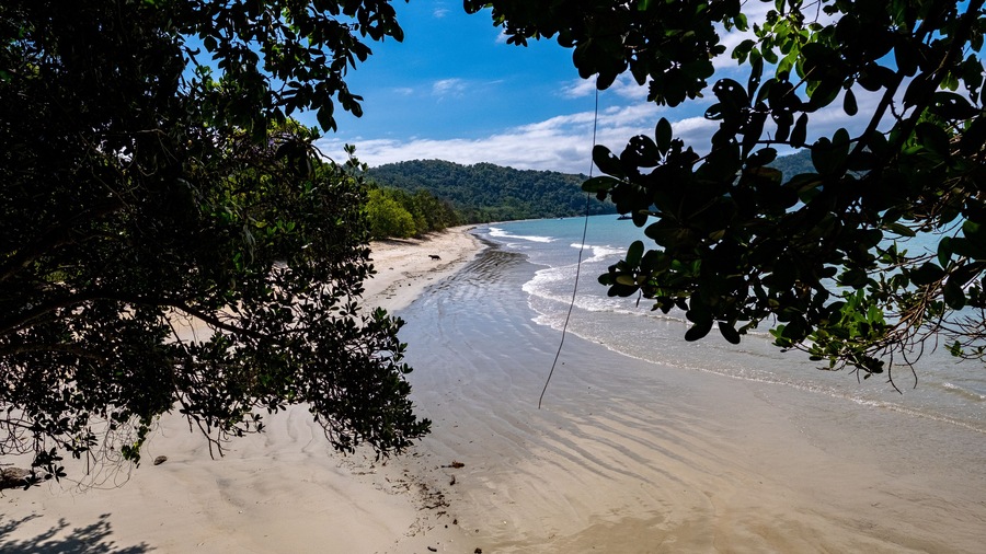 brazilian paradise beach, ilha do prumirim ubatuba brazil
