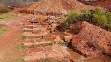 Vertical shot of hot springs in Monroe, Utah, United States
