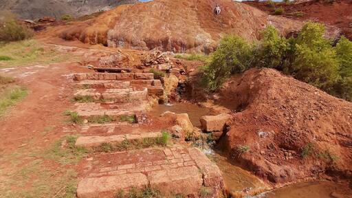 Vertical shot of hot springs in Monroe, Utah, United States