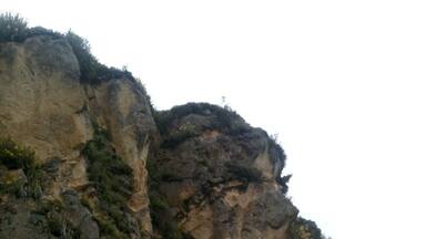 The Inca stone man on the hike around the area