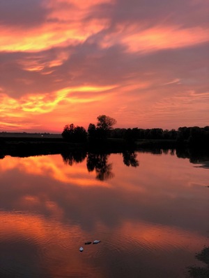 Amazing sunset colours