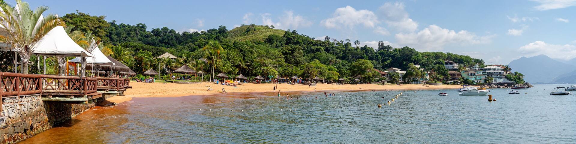 Gated house community by the sea, Angra dos Reis, Rio de Janeiro