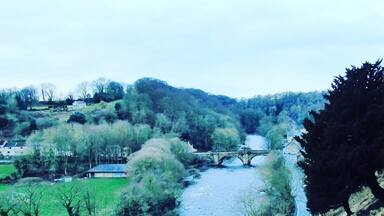 View of the River Swale from Richmond Castle.