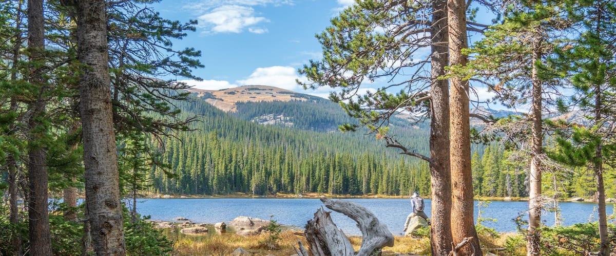 Finch Lake Trail in the Rocky Mountain National Park, USA