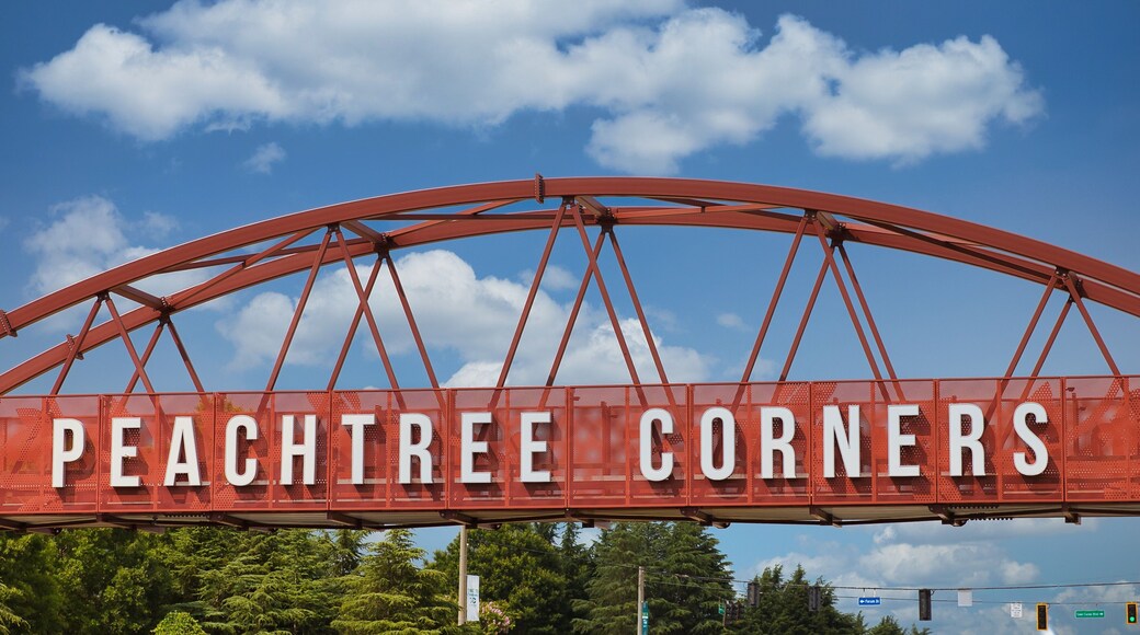 Peachtree Corners sign in Norcross Georgia