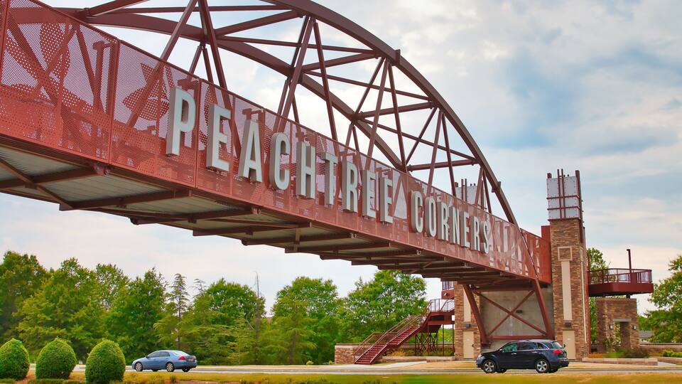 Peachtree Corners sign in Norcross Georgia