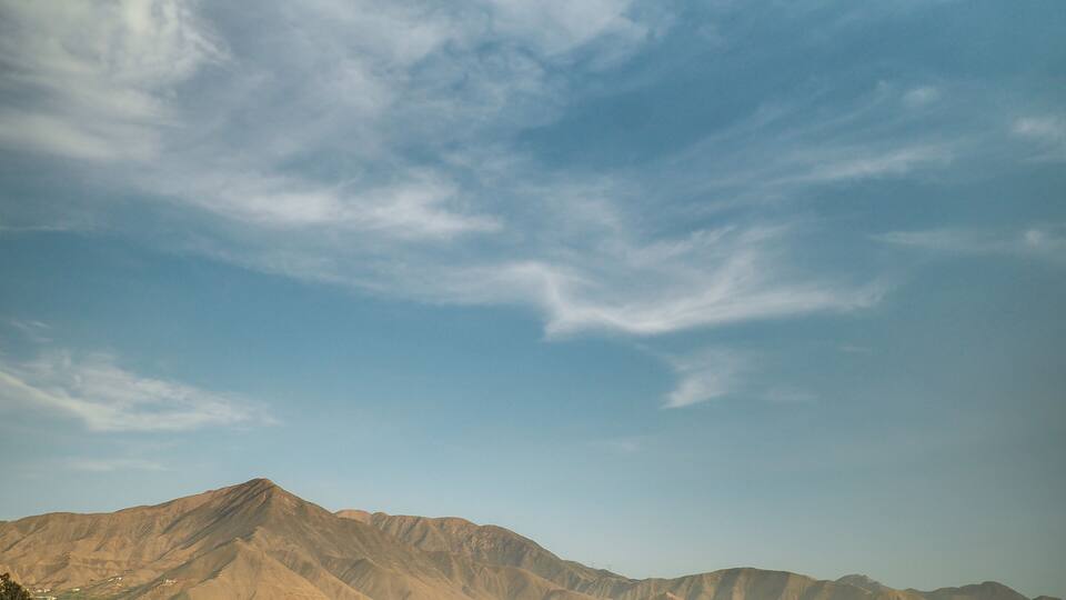 Views of the Cieneguilla Valley in Lima, Peru