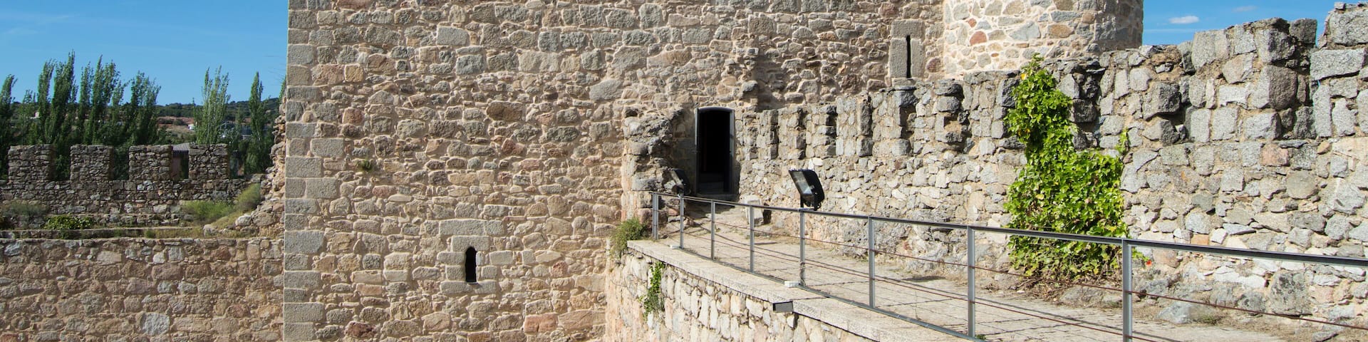 tribute tower castle of Coracera in San Martin od Valdeiglesias, Madrid province. Spain