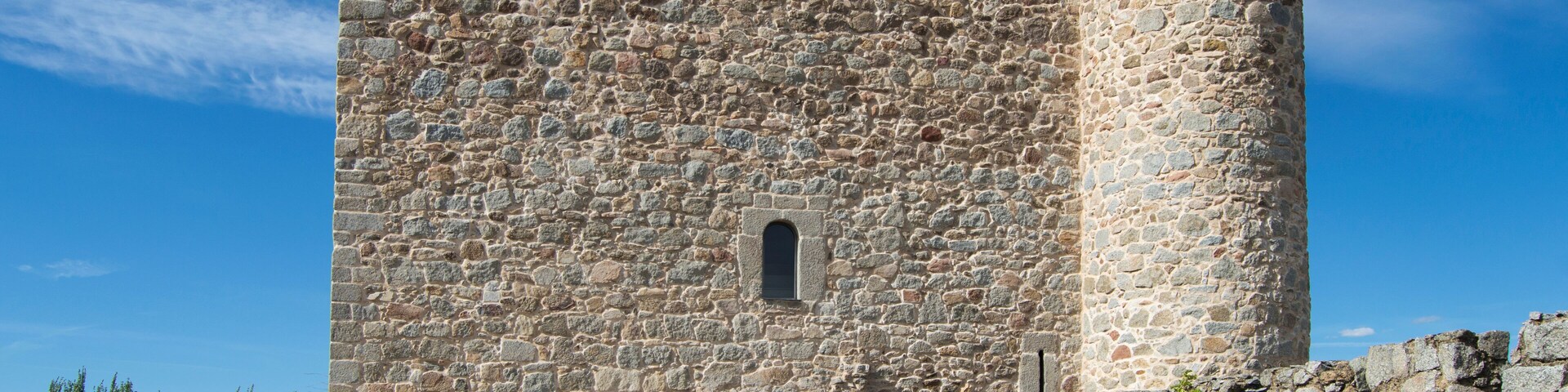 tribute tower castle of Coracera in San Martin od Valdeiglesias, Madrid province. Spain