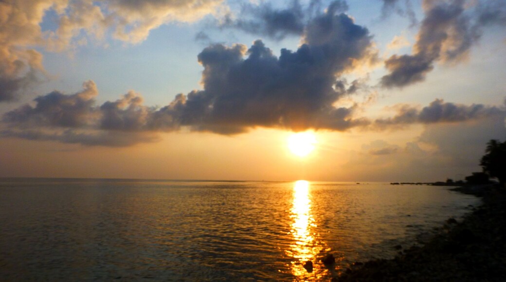 Beautiful sunrise off the shore. Peaceful and serene.