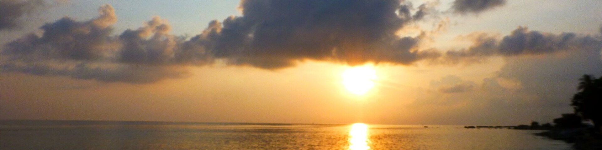 Beautiful sunrise off the shore. Peaceful and serene.