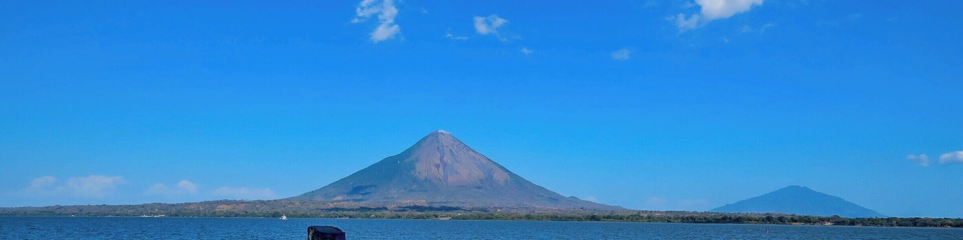 Approaching Ometepe Island, Nicaragua.