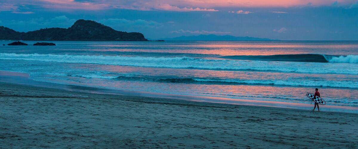 Sunsets are magical on the West Coast of Nicaragua. #BeachBound