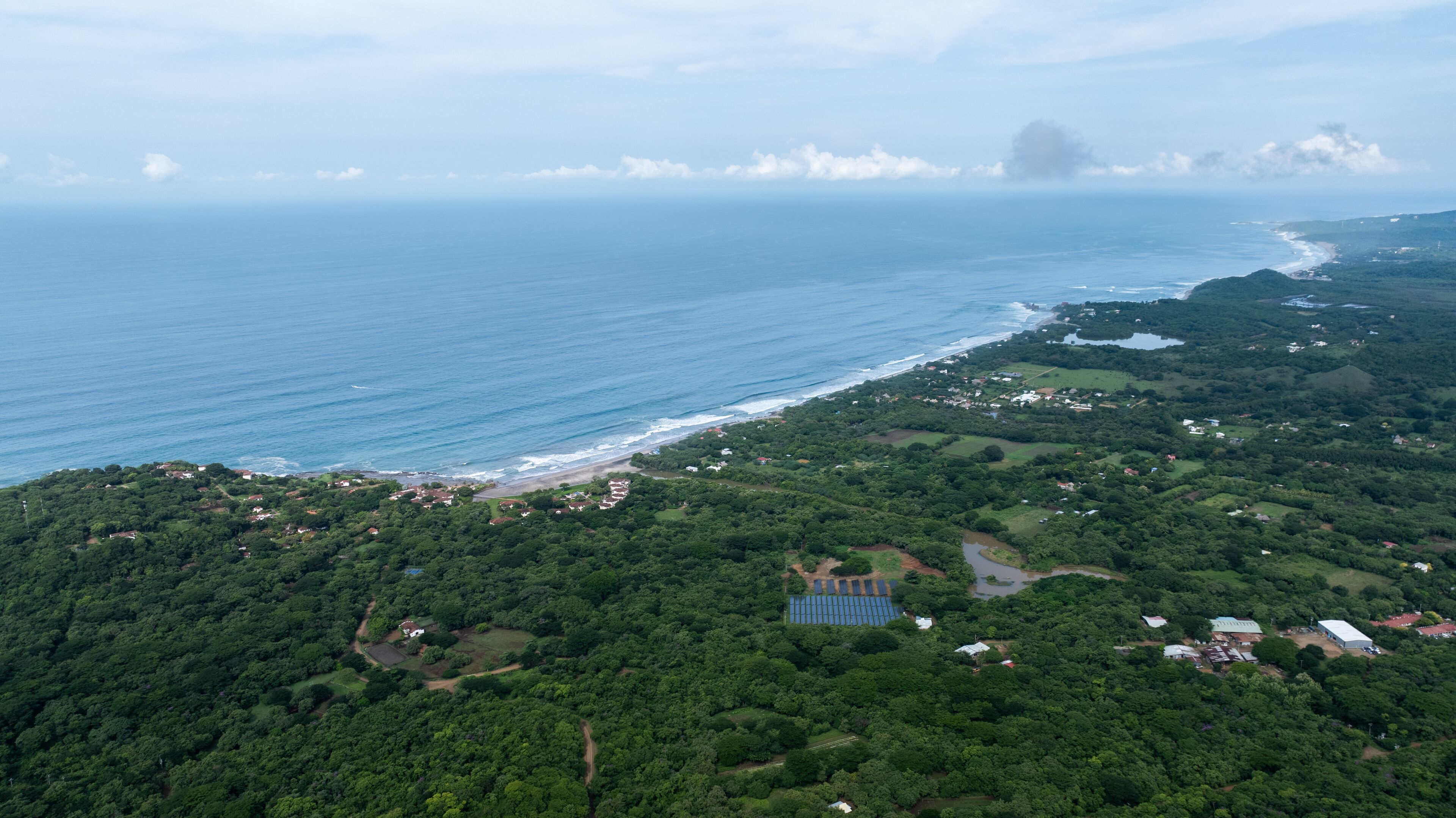 Aerial View of Popoyo Coastline, Nicaragua
