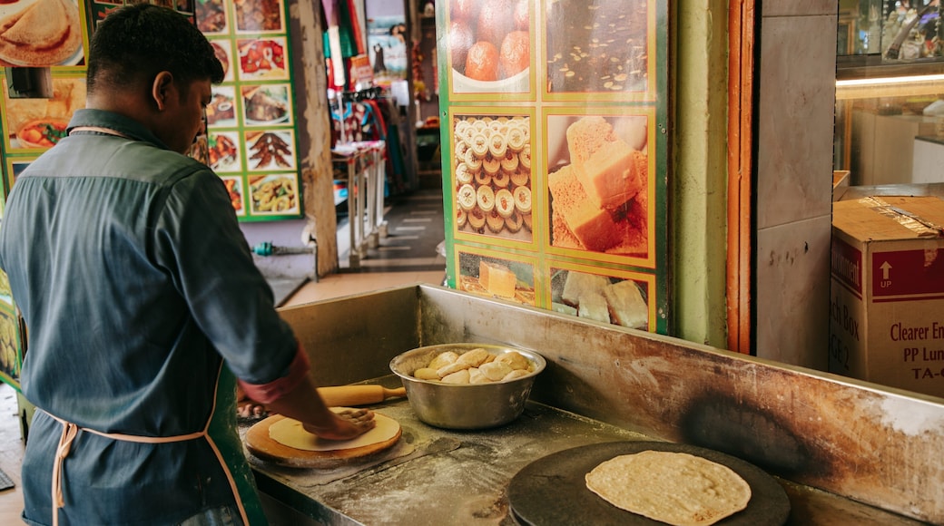 Brickfields which includes food and markets as well as an individual male