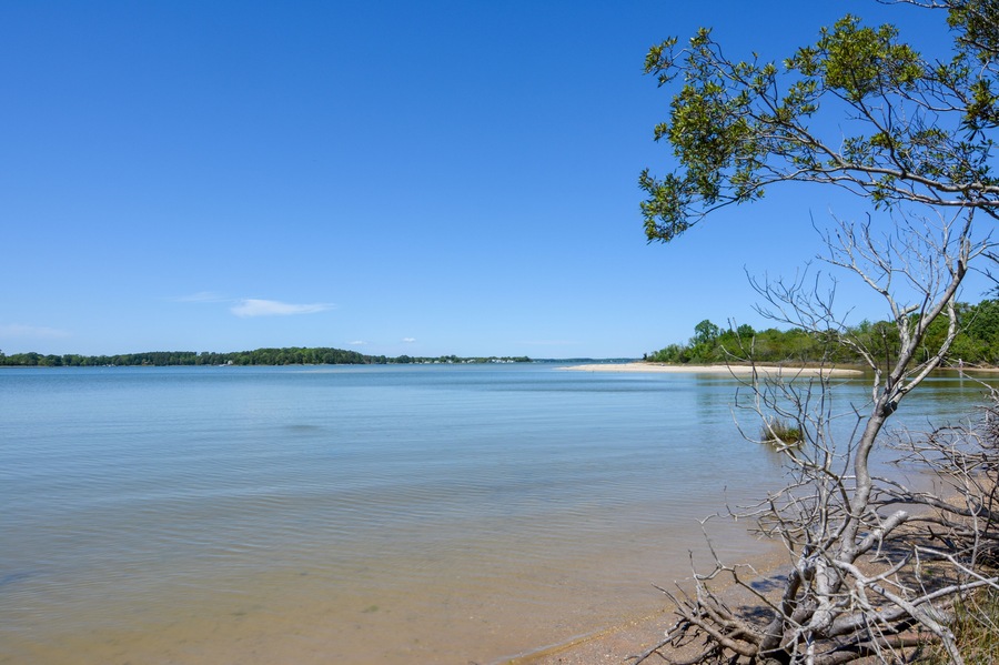 Beach along the Chesapeake Bay on the Northern Neck of Virginia.