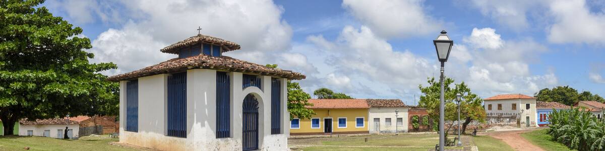 Nossa Senhora das Merces church in the historic city of Alcantara, Brazil
