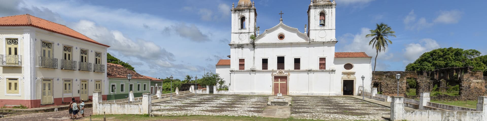 Nossa Senhora do Carmo church colonial architecture in Alcantara, Brazil