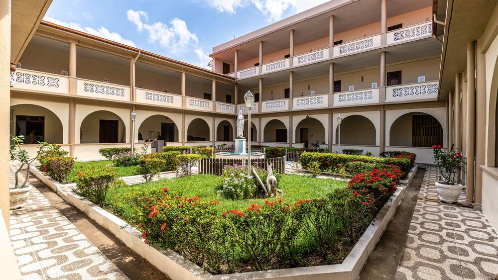 The convent and church of Nossa Senhora do Carmo at Praca Joao Lisboa in Sao Luis, Brazil