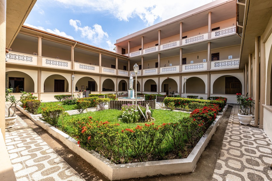 The convent and church of Nossa Senhora do Carmo at Praca Joao Lisboa in Sao Luis, Brazil